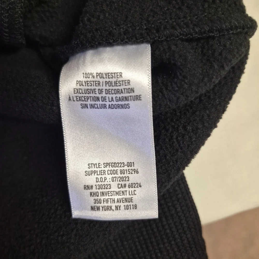 Spyder Mens Black Waffle Knit Fleece‎ Lined Snap Front Shirt Jacket Large NEW